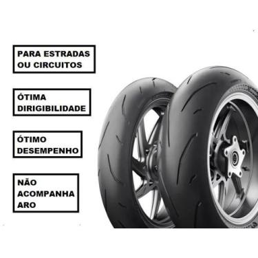 Imagem de Par Pneus Moto Michelin 920 120/70-17 + 180/55-17 Power GP 2 Hypermota