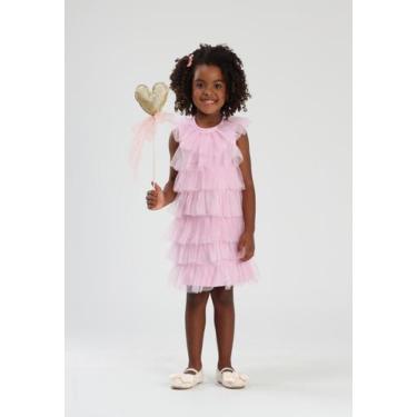 Imagem de Vestido Infantil Rosa Menina Luluzinha, 2, Rosa