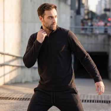Imagem de Blusão Masculino Penalty Fleece Streetwear Treino Preto, Preto, M