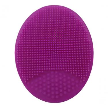 Imagem de Esponja de Limpeza Facial de Silicone Kz Utilidades Esfoliante Profissional Unissex Rosa Tamanho Único