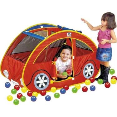 Imagem de Toca Carro Futoca Ball Vermelha 150 Bolinhas 620a - Braskit