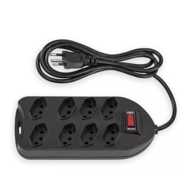 Imagem de Filtro De Linha 08 Tomadas Bivolt PRETO INTELBRAS  - INTELBRAS S/A 