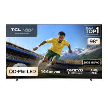 Imagem de Smart TV TCL 98 Polegadas QLED Mini LED 4K P8L WiFi Bluetooth Google T