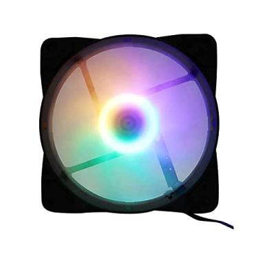 Imagem de Fan Cooler Rgb Led 120mm Ventoinha 120x120 Gabinete Cpu 12cm