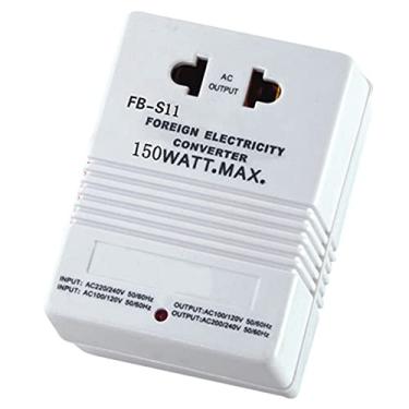 Imagem de Transformador de energia conversor de tensão portátil passo para cima/para baixo (220V para 110V, 110V para 220V) Adaptador de plugue de viagem Essentials Soquete universal, 150W
