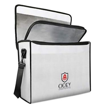 Imagem de Sacos de documentos à prova de fogo – Caixa à prova de fogo [isolado térmico] caixas de segurança à prova de fogo para casa grande bolsa à prova de fogo fecho zíper à prova de fogo caixa segura para casa à prova de fogo à prova d'água à prova de fogo bolsa para dinheiro