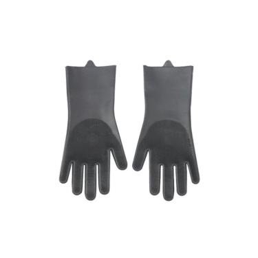 Imagem de Luvas De Silicone Para Limpeza Cinza 32 Cm