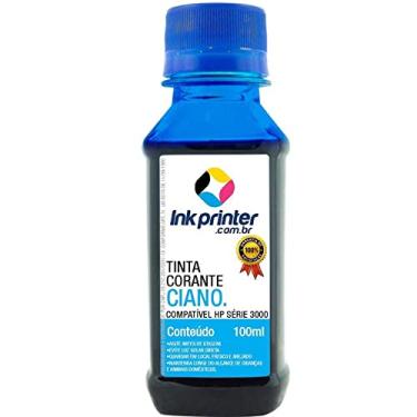 Imagem de Tinta Inkprinter Ciano para Recarga de Cartucho de Impressora Hp (100ml)