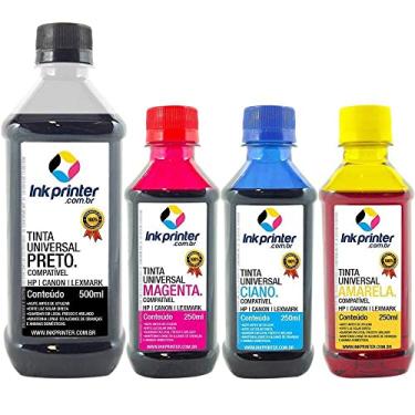 Imagem de Tinta Inkprinter Universal para Recarga de Cartucho Hp, Lexmark, Canon, Brother (1.250ml)