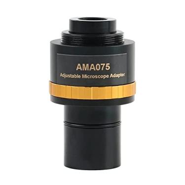 Imagem de Adaptador de microscópio 0,37X 0,5X 0,75X Câmera de microscópio ajustável, câmera de microscópio binocular de 23,2mm acessórios de microscópio (cor: AMA075 0,75X)