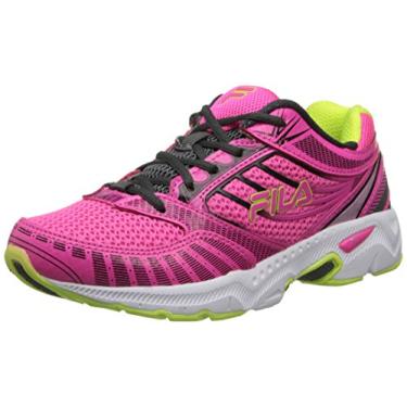 Imagem de Fila Reckoning 5 Running Shoe (Little Kid/Big Kid), Neon Pink/Dark Shadow/Neon Green, 3 M US Little Kid