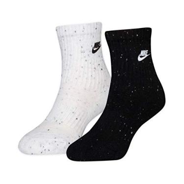 Imagem de Nike Little Boys Cushioned Dri-FIT Crew Socks 2 Pack (BlackDots(UN0233-001)/WhiteDots, 5-7(Kids 10C-3Y))