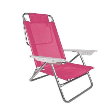 Imagem de Cadeira De Praia Summer Pink 6 Posições - Mor