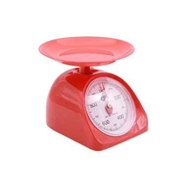 Imagem de Balança de peso de cozinha redonda retro de 1-2kg, utensílio de cozinha, balança alimentar de precisão - cor aleatória
