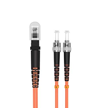 Imagem de Cabo Jumper Óptico Multimodo Duplex Multimodo MTRJ Feminino para ST da Jeirdus – 30 m MTRJ-ST 62.5/125um OM1 MM LSZH Laranja