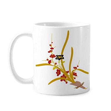 Imagem de Caneca de cerâmica para café e porcelana com pintura da cultura japonesa