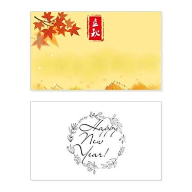 Imagem de Autumn Begins Twenty Four Solar Term Ano Novo Festival Cartão de felicitações Bless Message Present