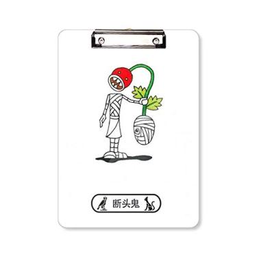 Imagem de Prancheta de Halloween Decapitada Ghost Horus Pasta Bloco de Escrita Placa de Apoio A4
