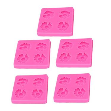 Imagem de 01 Moldes de silicone, moldes de silicone fáceis de desmolar, conjunto de moldes de silicone de alta e baixa resistência à temperatura, superfície antiaderente para chocolate para fondant para bolo