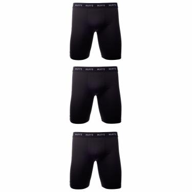 Imagem de Kit 3 Cueca Boxer Microfibra Perna Comprida Longa Esportiva