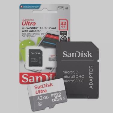 Imagem de Cartão Memória 32GB Micro sd Card Sandisk Ultra Original
