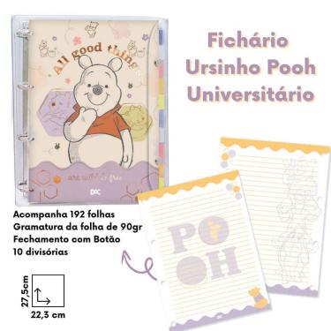Imagem de Fichário Universitário e Colegial e Mini Ficheiro DAC - Personagens Disney, Minnie, Mickey, Pooh, Stitch, Harry Potter, 