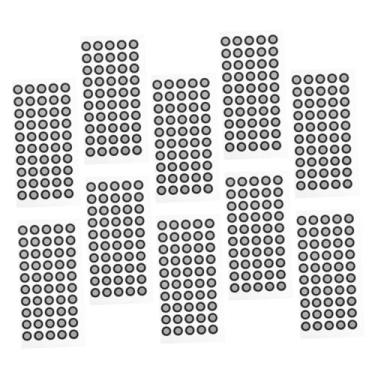 Imagem de CHILDWEET 10 Folhas Filme reflexivo do scanner Marcador/pontos digitalização 3D Folha marcador digitalização 3D lof professional profissionais ponto marcação para scanner 3d