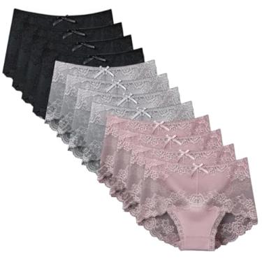 Imagem de Calcinha Hipster Luxo Lingerie Feminina Renda Transparente Sexy e Sensual Um Mundo de Conforto, Elegância e Sedução para Você! (12 Unidades) (BR, Alfa, M, Regular, colorido 3)