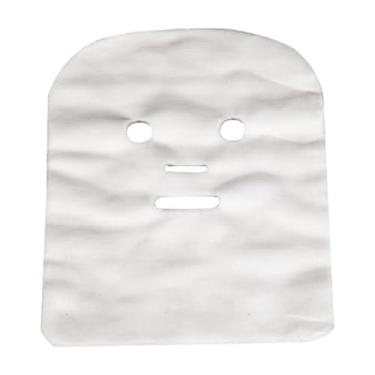Imagem de Amagogo 100x Máscara de gaze facial Spas Branco Net Soft Alta frequência Pré-cortado Máscara facial de gaze macia para salões de beleza Cuidados faciais Spas, Style a