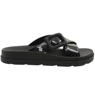 Imagem de Tamanco Feminino Casual Dia a Dia Flatform Passeio com Glitter Zaxy 19053