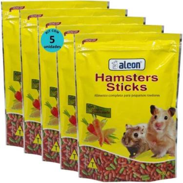 Imagem de Alcon hamster sticks 200g kit com 5 para hamster gerbil e topolino