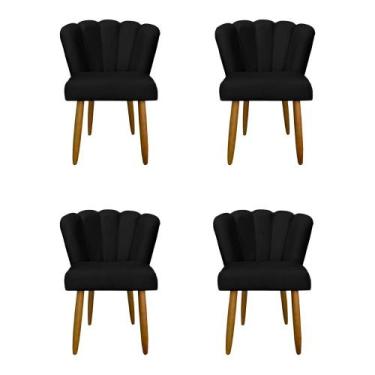 Imagem de Kit 4 Cadeiras Flor para Quarto Penteadeira - Balaqui Decor - B BALAQU