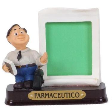 Imagem de Boneco Profissional Farmaceutico Miniatura C Porta Foto 8 Cm - Zona Li