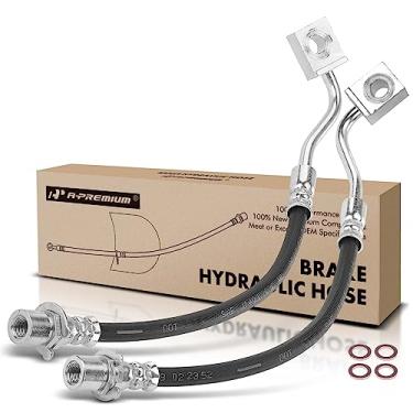 Imagem de A-Premium Mangueiras hidráulicas de freio traseiro e passageiro compatíveis com modelos selecionados de Jeep e Dodge - Grand Cherokee 2011-2020, Durango 2011-2021 - Substituição # 68284572AC,