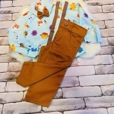 Imagem de Conjunto Menino infantil Temático Manga Longa Luxo Bolofofo Com Calça 