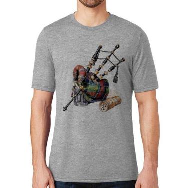 Imagem de Camiseta Gaita de Foles - Foca na Moda, Cinza, P