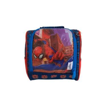 Imagem de Lancheira Térmica Infantil Chenson SP2206 Homem Aranha, Azul