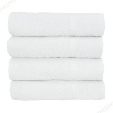 Imagem de Toalha de Banho Beauty Kit 4 Peças Profissional Hotel - Lufamar, Branc