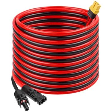 Imagem de MOOKEERF Cabo de extensão de carga solar para XT60 12AWG 6 m, XT60, cabo solar, conector solar para XT60, cabo adaptador para painel solar para estação de energia portátil, pacote de bateria de