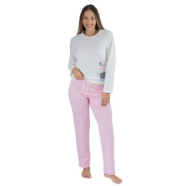 Imagem de Pijama De Frio Feminino Inverno Ovelha - Empório do Algodão, GG, Cinza