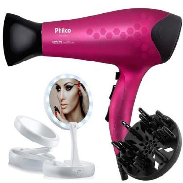 Imagem de Secador De Cabelo Philco Profissional 2200w Ions Ar Quente Frio Stilo 