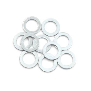 Imagem de TUCKBOLD 10 peças de arruelas de britagem de óleo de motor universais juntas de plugue de drenagem 12 mm ID. 19,7 mm OD para peças automotivas de carro