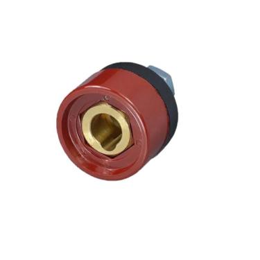 Imagem de RIVERWELD Cabo de soldagem TIG Conector e soquete vermelho DKZ35-50 315Amp Dinse Dinze Quick Fitting