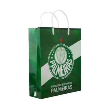 Imagem de Sacola De Presentes Cores Time 33x9x27cm - Palmeiras - Mileno