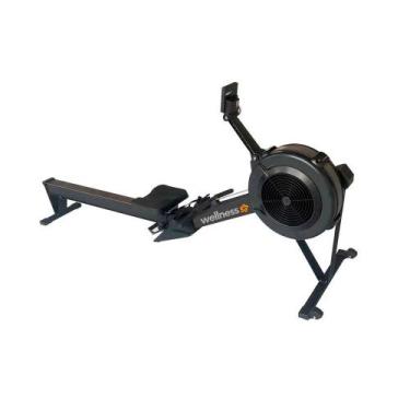 Imagem de Remo Indoor Preto Resistência a Ar com 10 Níveis Painel LCD Wellness -