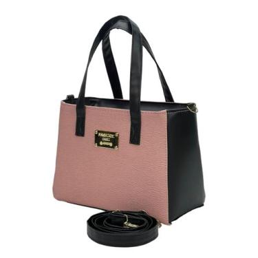 Imagem de Bolsa Feminina linda Tote transversal Ventureles tamanho médio, Rosa, 