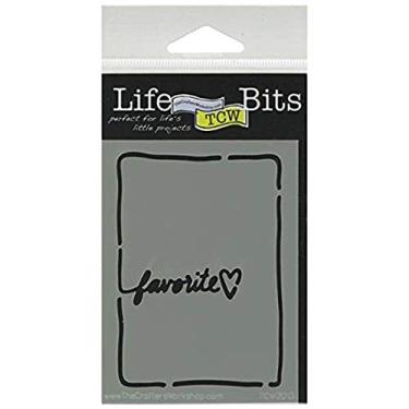 Imagem de Crafters Workshop Life Bits Stencil, 7,5 x 10,2 cm, favorito