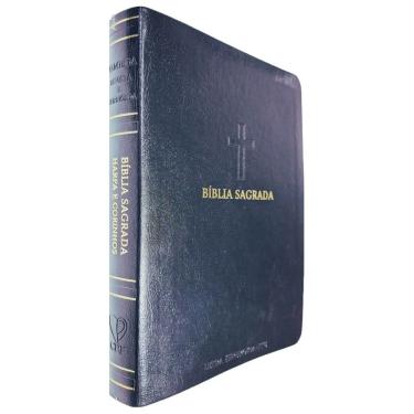 Imagem de Bíblia Sagrada ARC Full Color Capa PU Luxo Cruz Preta PDA PJV PED MC Harpa Avivada e Corinhos Letra Hipergigante CPP