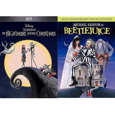 Imagem de 20th Century Fox O Filme Beetlejuice De Tim Burton Em Dvd E Estranho Mundo Jack, Pacote Ação Fantasia, Conjunto Divertido. É Hora Do Show!