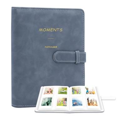Imagem de Ablus Álbum De Fotos Com 256 Bolsos Para Câmeras E Impressoras Polaroid Snaptouch Zip Mint, Filme Câmera Instantânea Instax Mini 11, 12, 9, 8+ Liplay, Impressora Link Sp-1 (Azul Escuro)